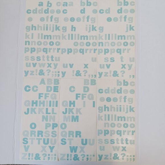 Lot of Mrs. Grossman's Multicolor Vellum Upper/Lower Case Sticker Letters 57 pcs - Picture 8 of 12